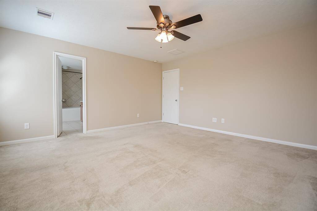 Ceiling fans and light dimmers throughout