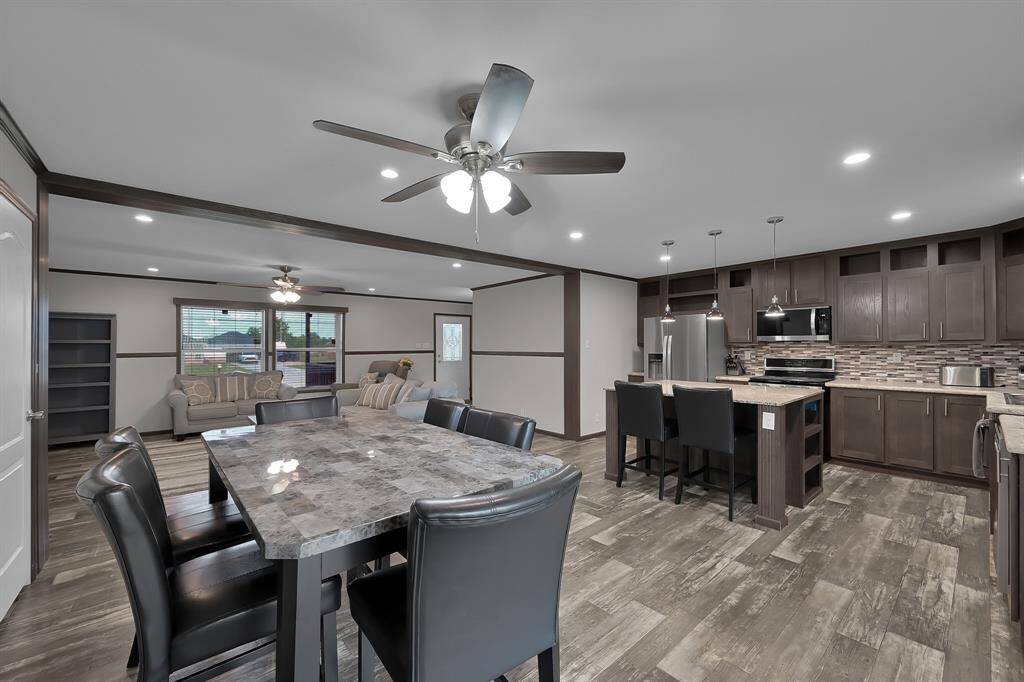 From this angle you can appreciate how open and connected this area is. This will be the heart of your new home!