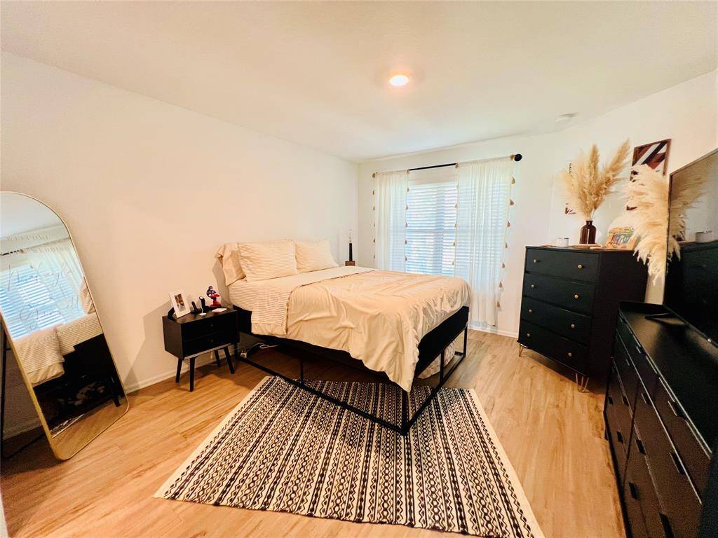 Enjoy the privacy of a true split floor plan with the bedroom thoughtfully separated from the living area.