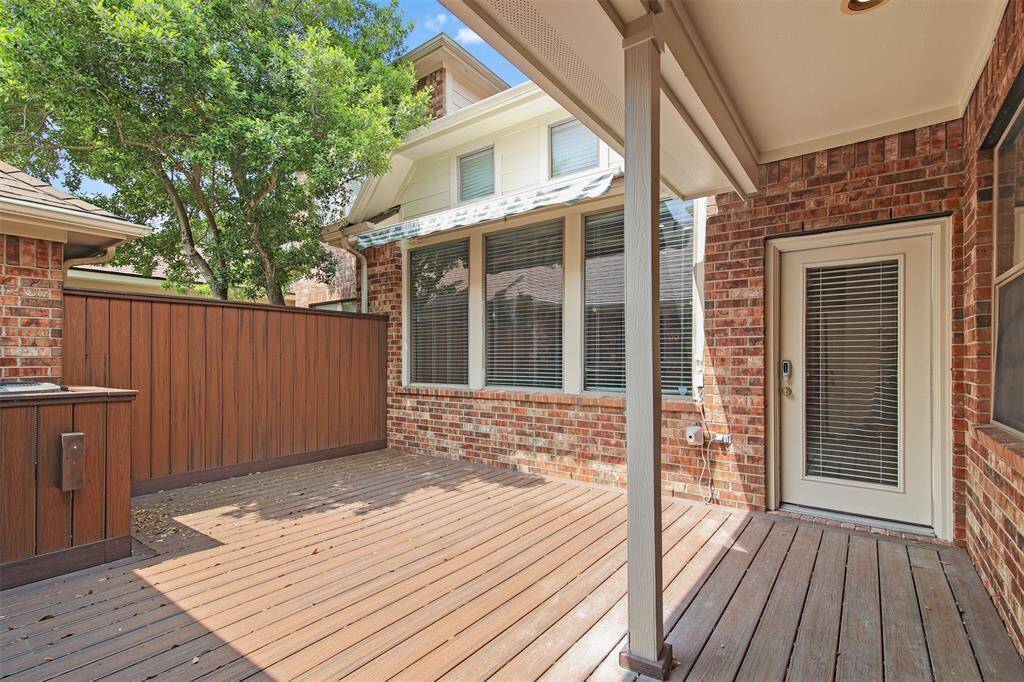 View of the back elevation of the home.
