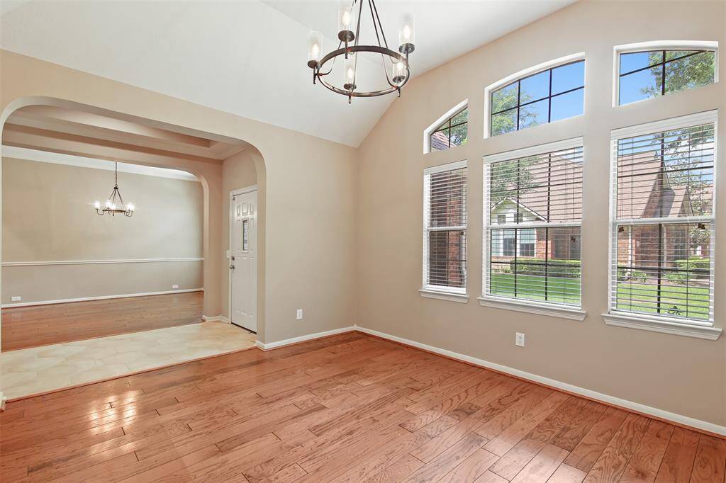 View looking into the open concept front of the home.