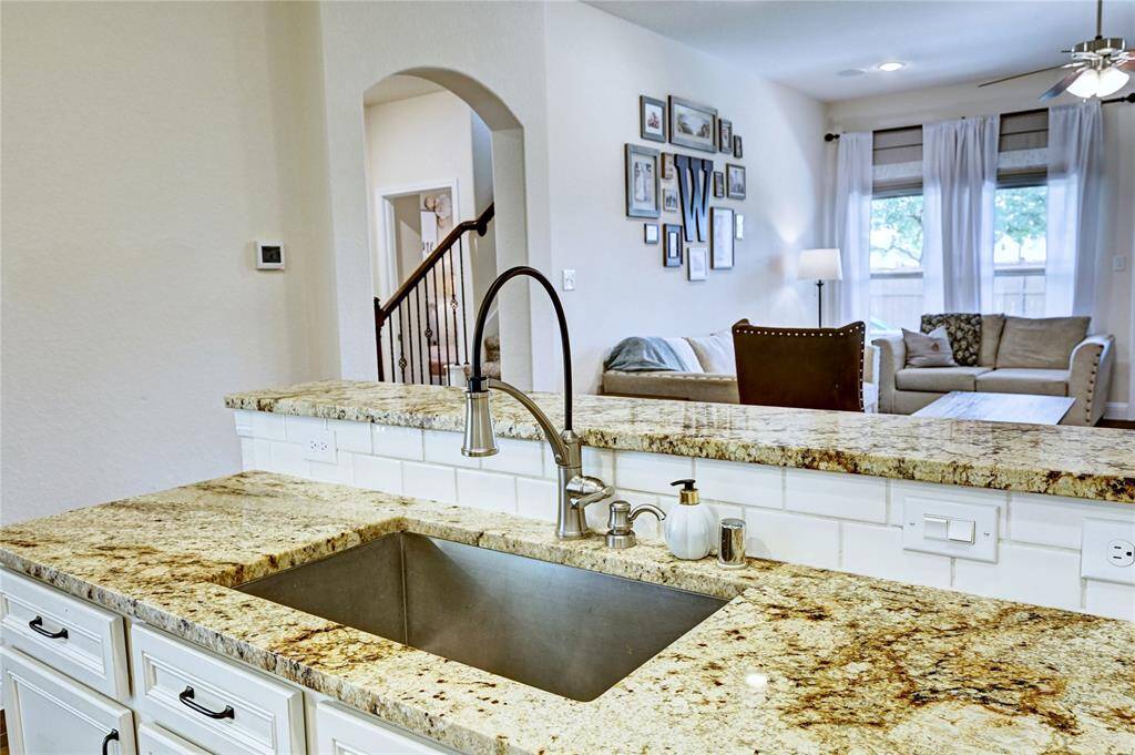 Kitchen open to Family Room