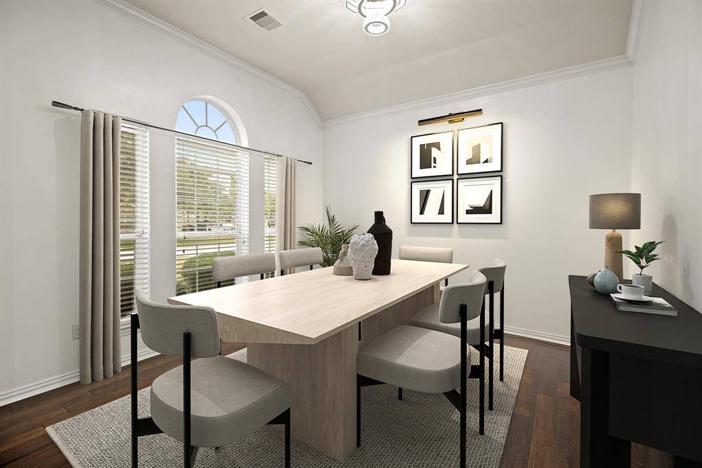 Formal dining/ or office staged furniture photo
