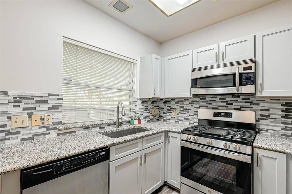 A new stove and sink. A white fridge will be provided upon request.