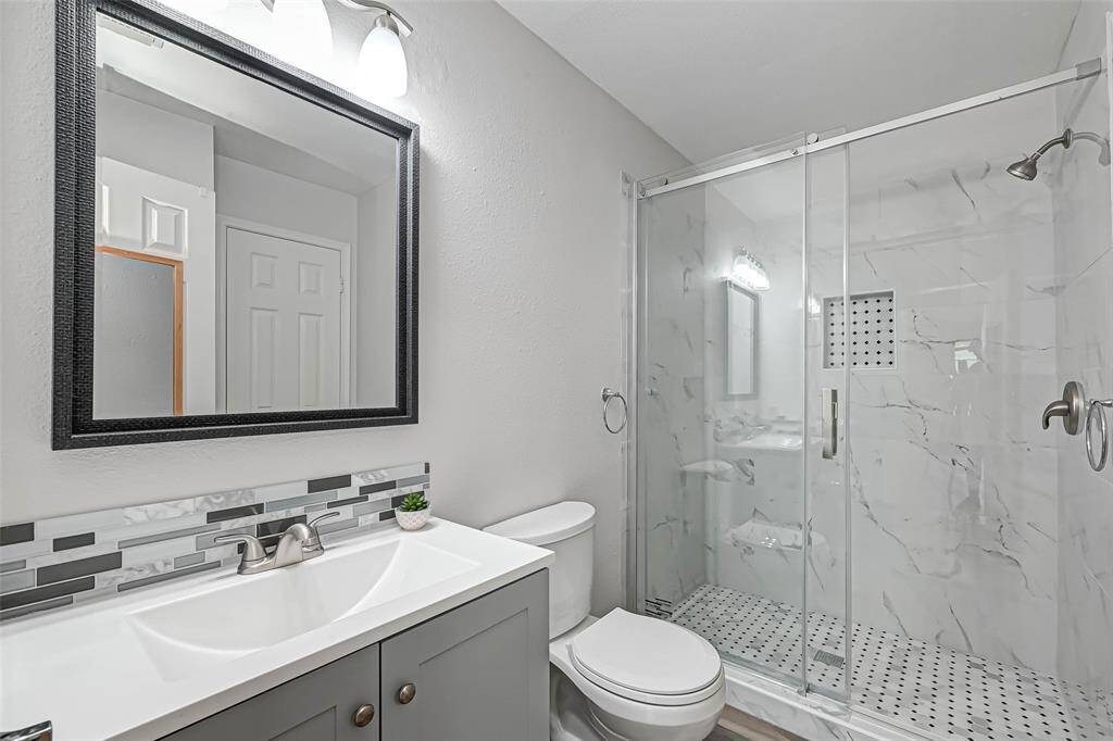 A recently renovated bathroom.