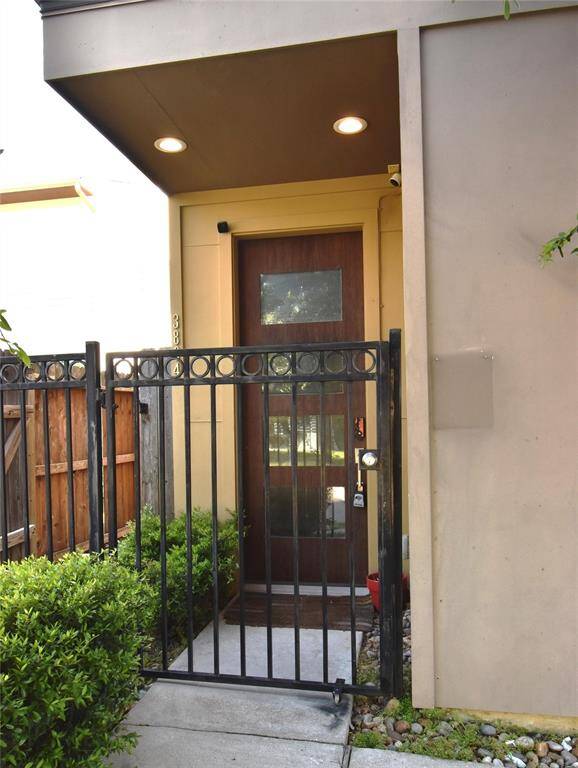 Front door and entry gate