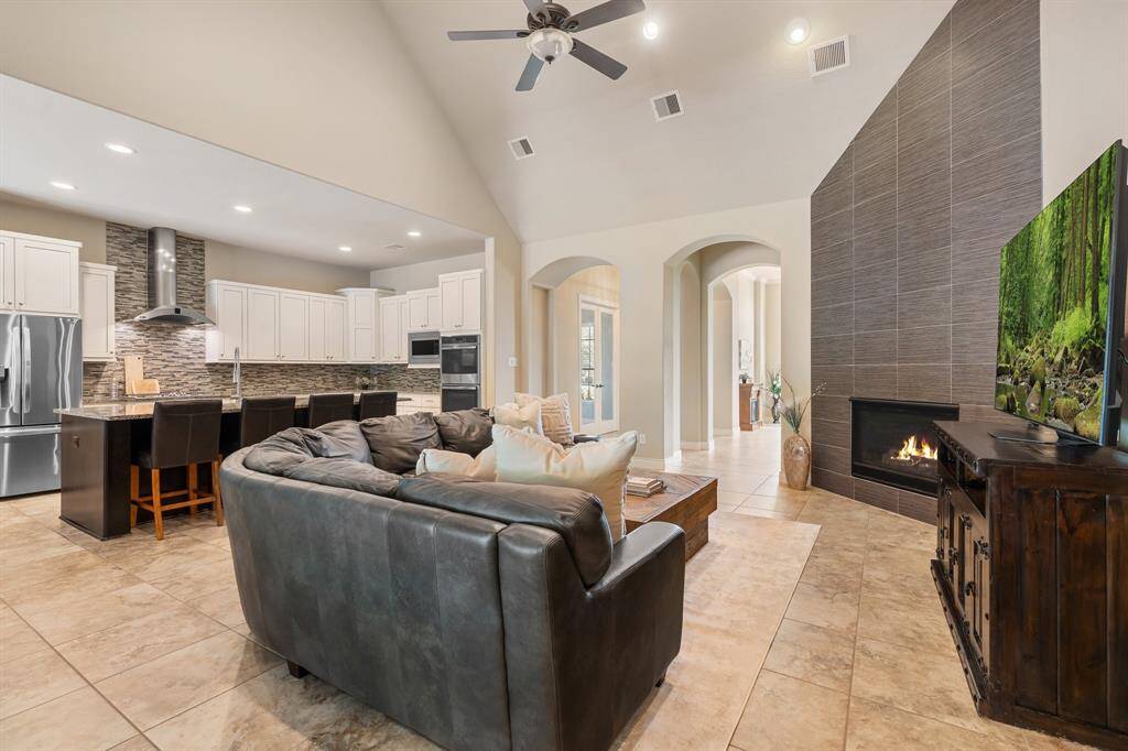 The open concept kitchen and family room.  This floor plan is spacious and thoughtful.  Perfect for entertaining.