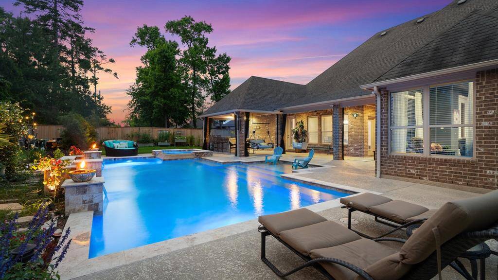 Truly stunning!  Notice the lot is surrounded by trees providing privacy.