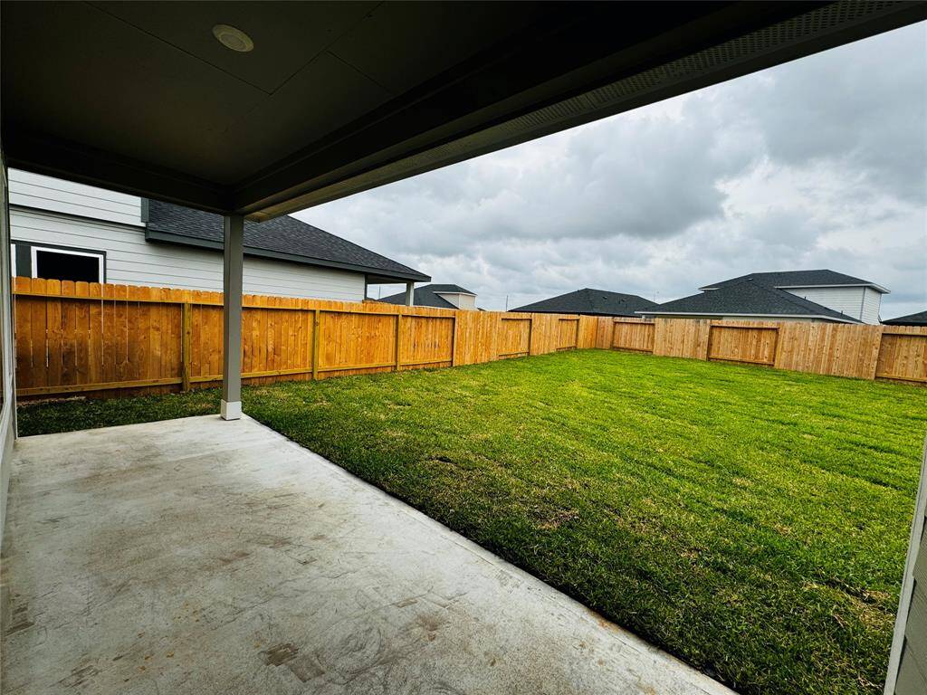 backyard with cover patio