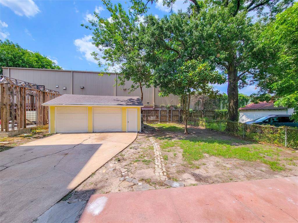 Oversized 2 car garage with auto garage door openers.