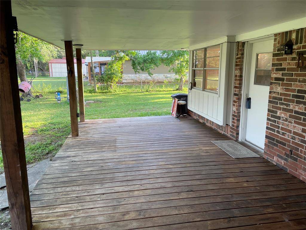 Back Deck, facing the pond.