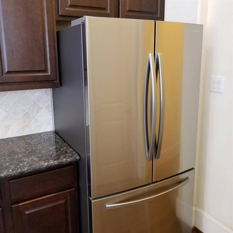 Fridge included.