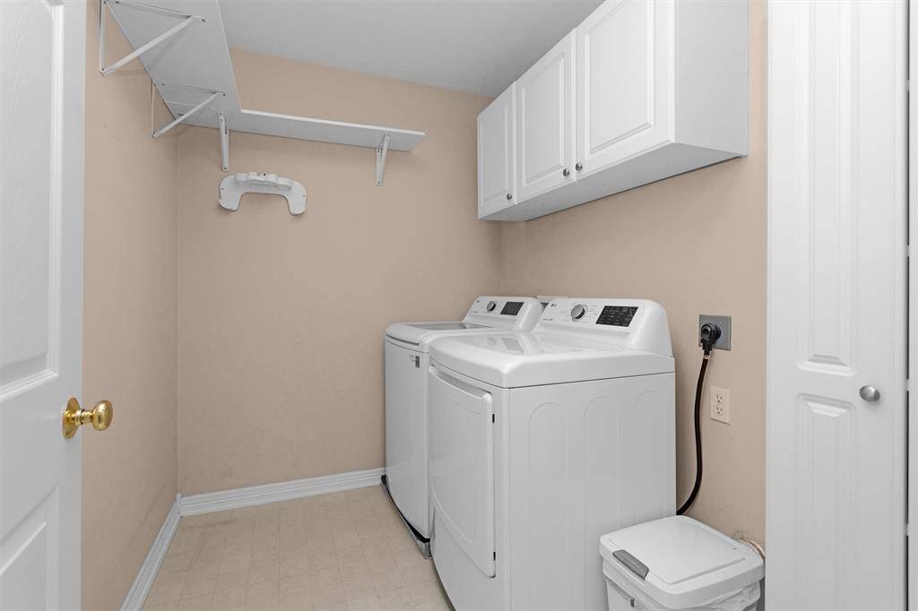 Utility room is upstairs. Washer and dryer included
