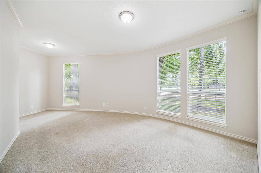 Bedroom located on the first floor has its own bathroom.