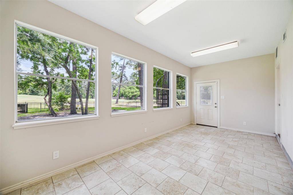 Room located in the back of the home accessible through the garage and back porch.