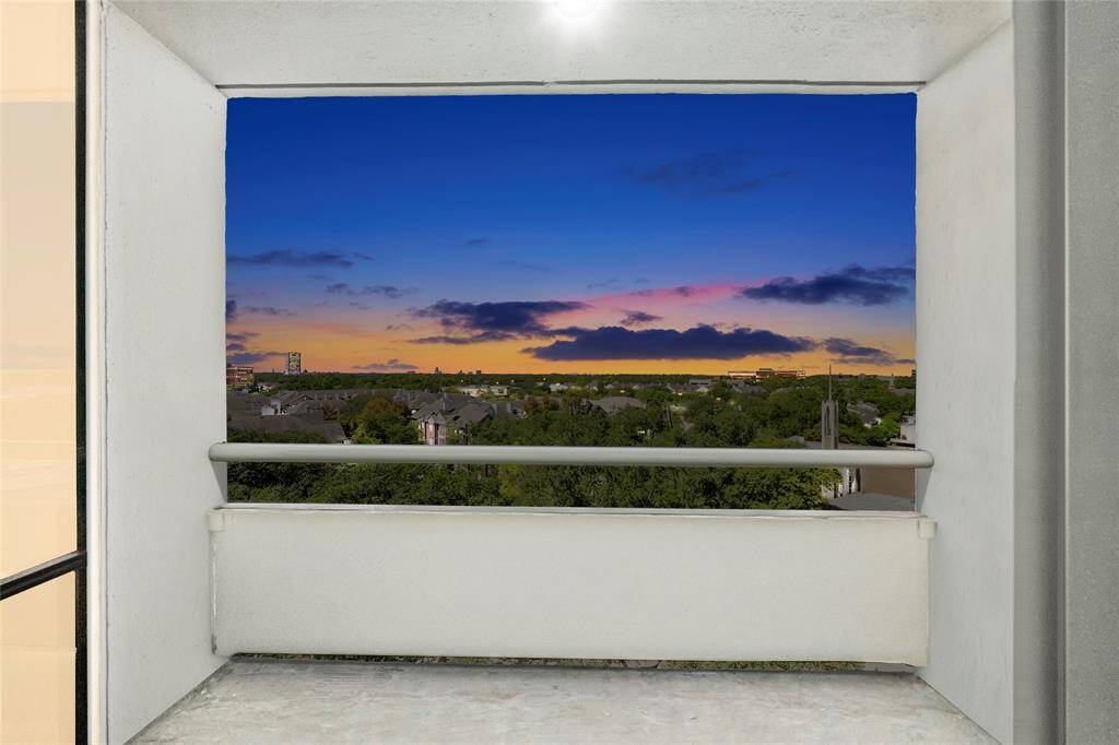 View from the balcony during sunset; calm, scenic, and the perfect way to end the day.