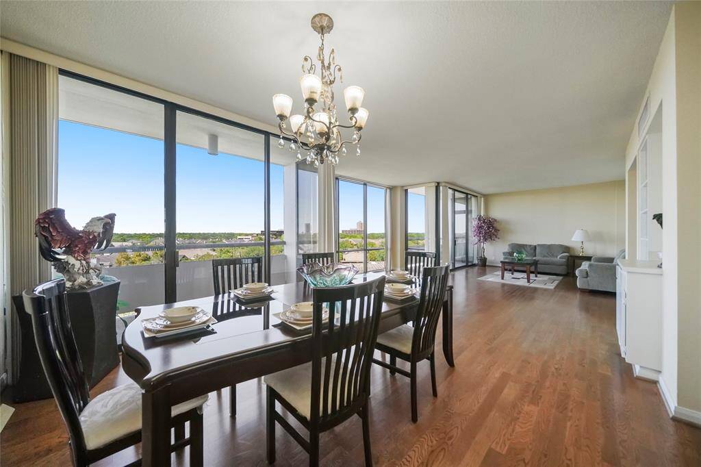This open living and dining area offers plenty of natural light and stunning views, making it perfect for everyday living and casual entertaining.