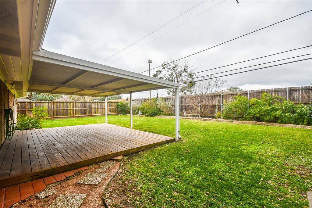 Your entire back property is enclosed with sturdy privacy fencing.
