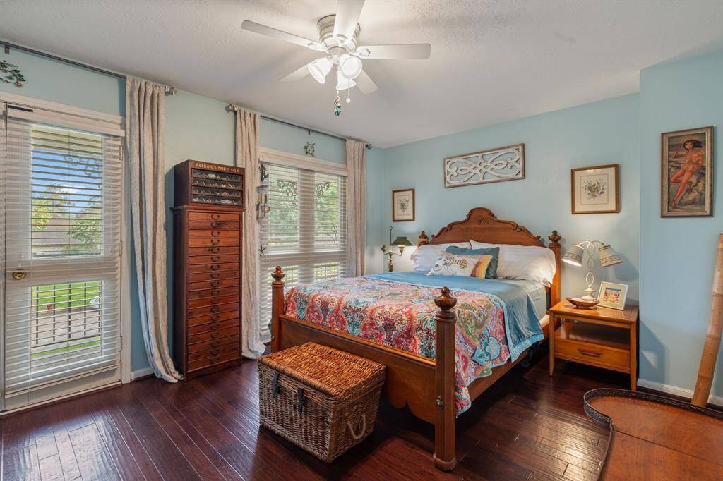 One of three large guest bedrooms located upstairs