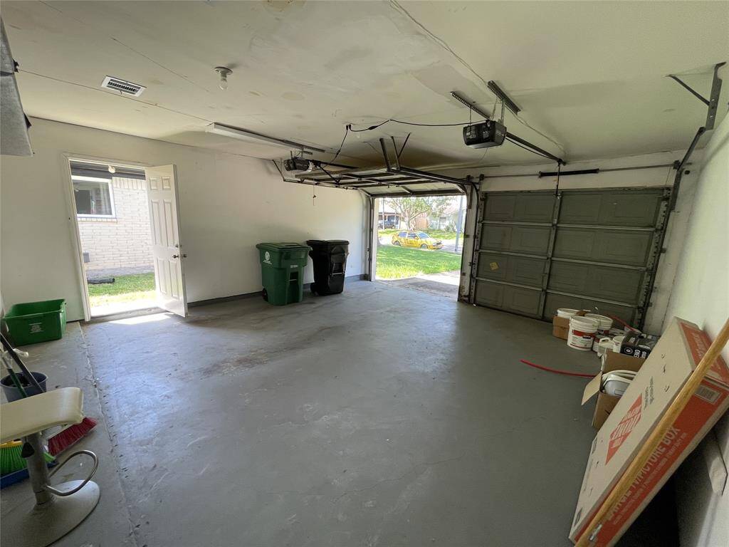 Attached two car garage