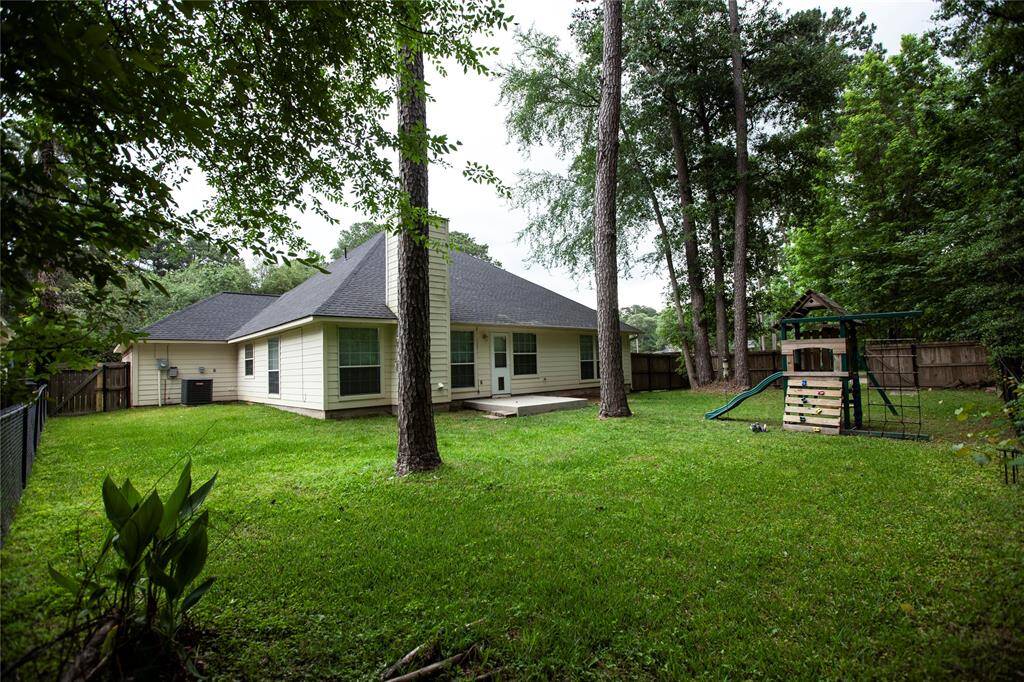 Large Backyard with Playset