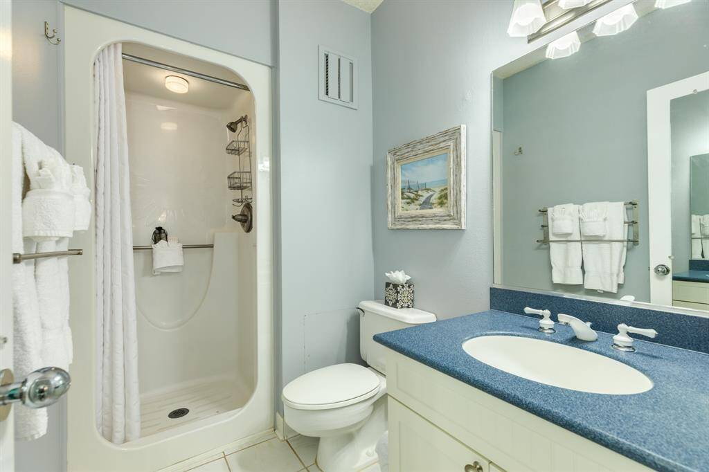 2nd full bathroom with Shower.