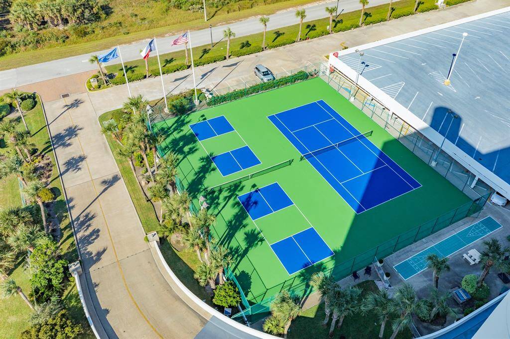 Tennis courts recently redone, adding pickleball courts!