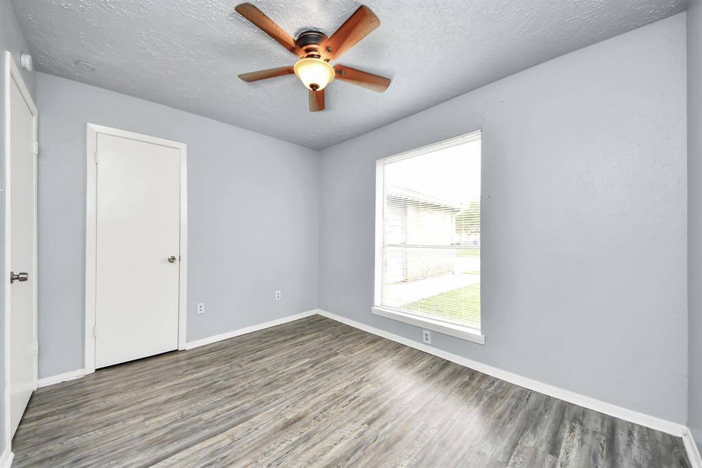 Another angel of bedroom three. The closed door is the closet.