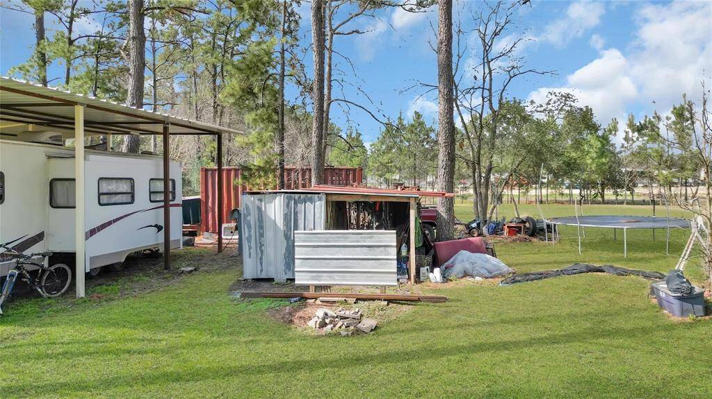 Container and tools will be removed from the property.