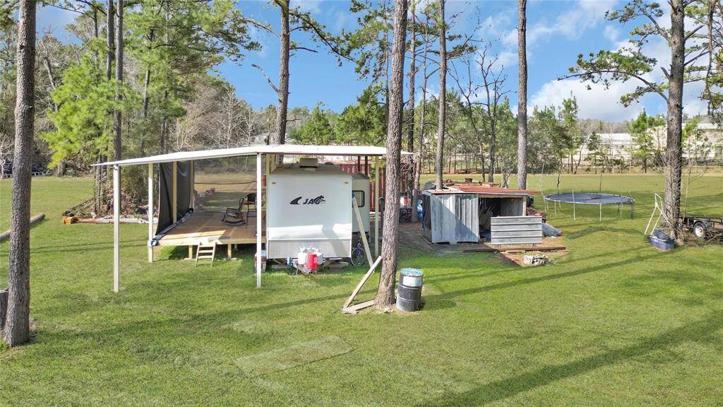 Structure for an RV will stay. RV will be removed.