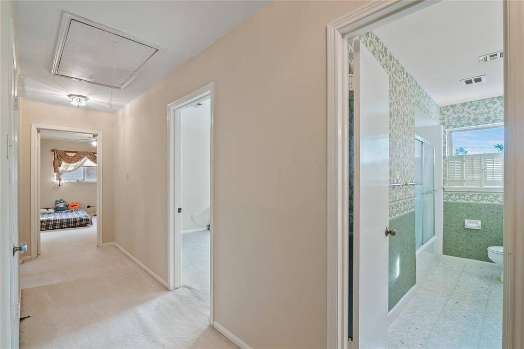 All rooms upstairs served by a large main corridor. Two Homework desks in the dormers.