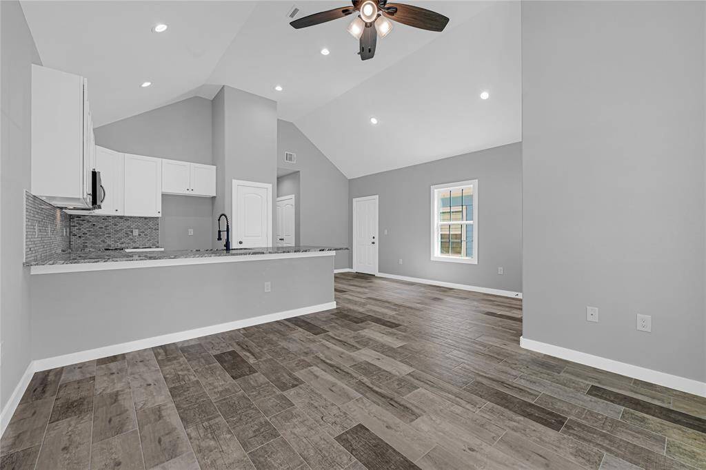 Livingroom looking into kitchen