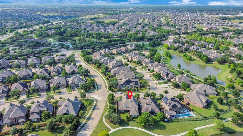 Ariel view of the home.
