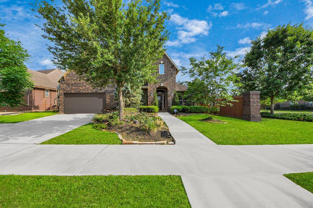 Beautiful lush landscaping with vibrant greenery.