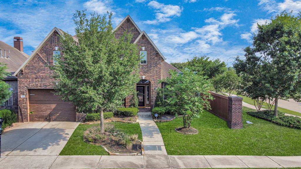 On a desirable corner lot.