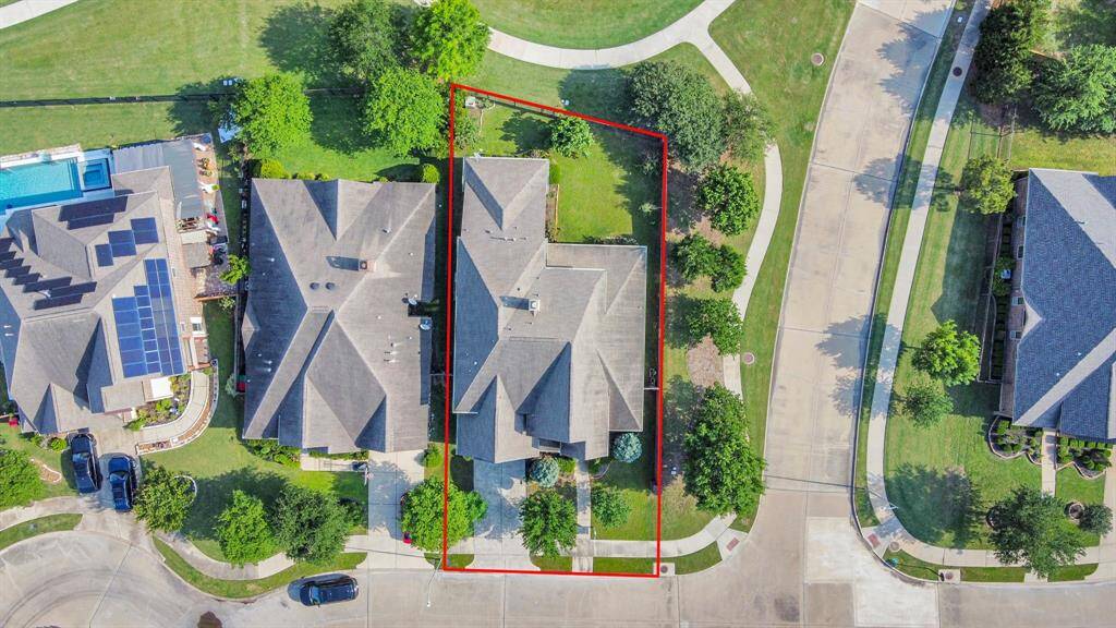 Ariel view of the home.