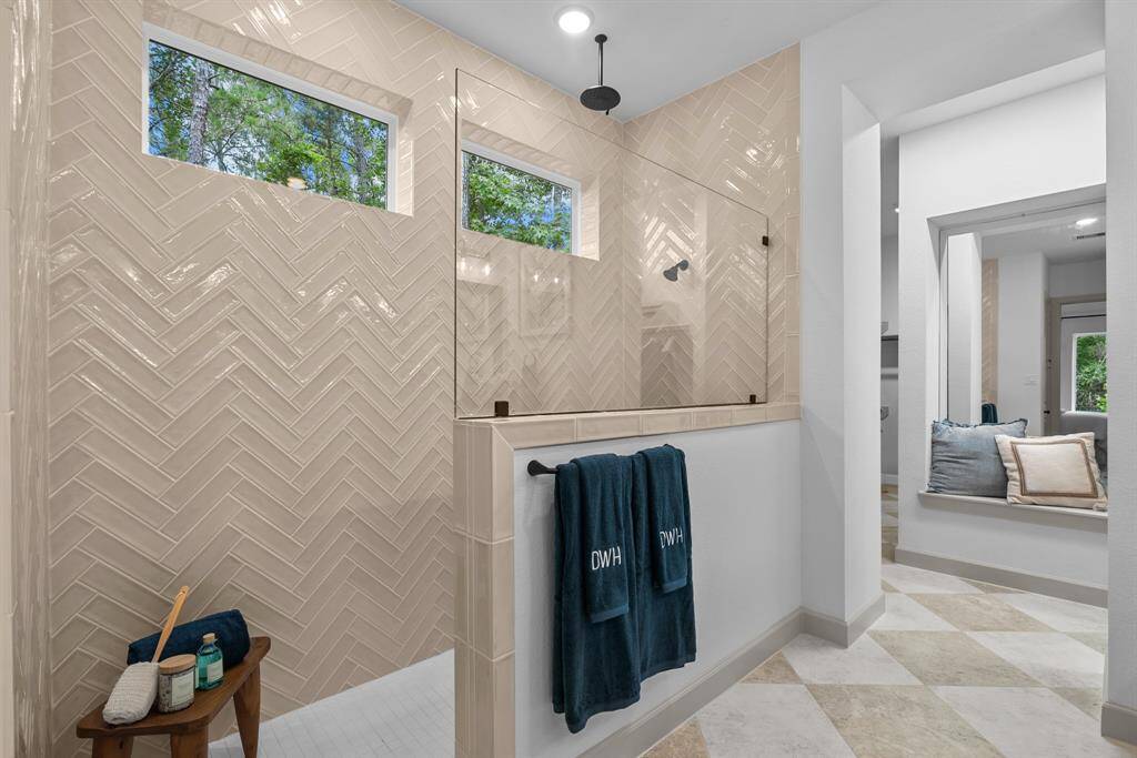 EXAMPLE PHOTO:  Huge walk-in shower with rain shower head!