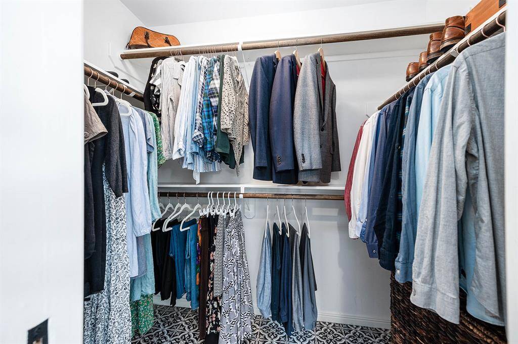 Walk-in closet.