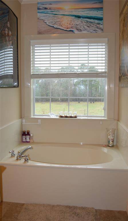 view of right pasture from soaking tub