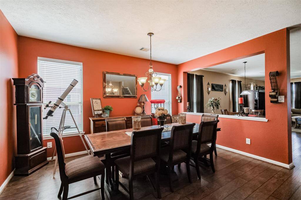 Formal Dining Area fits large family tables