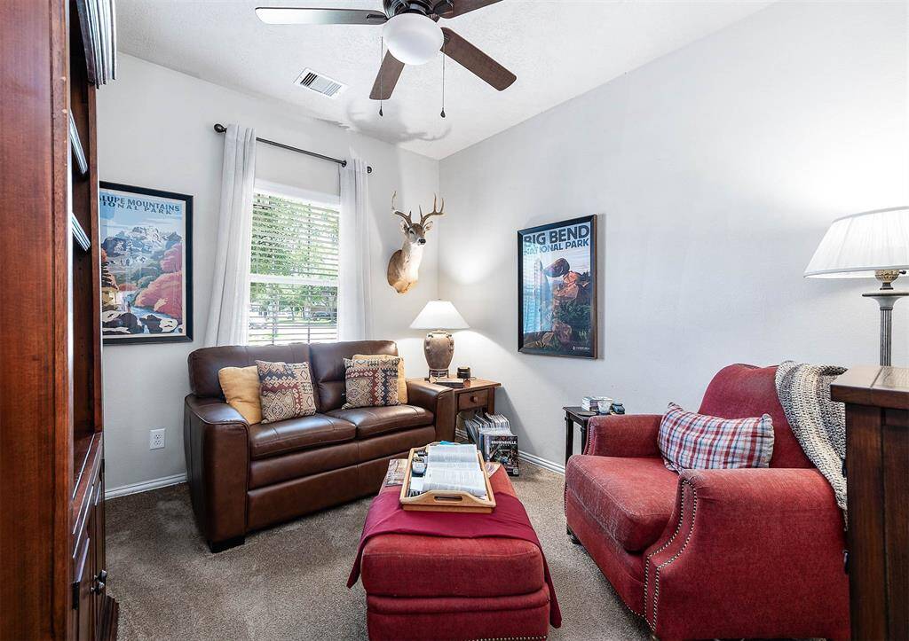 Versatile fourth bedroom, perfect for a home office or playroom.
