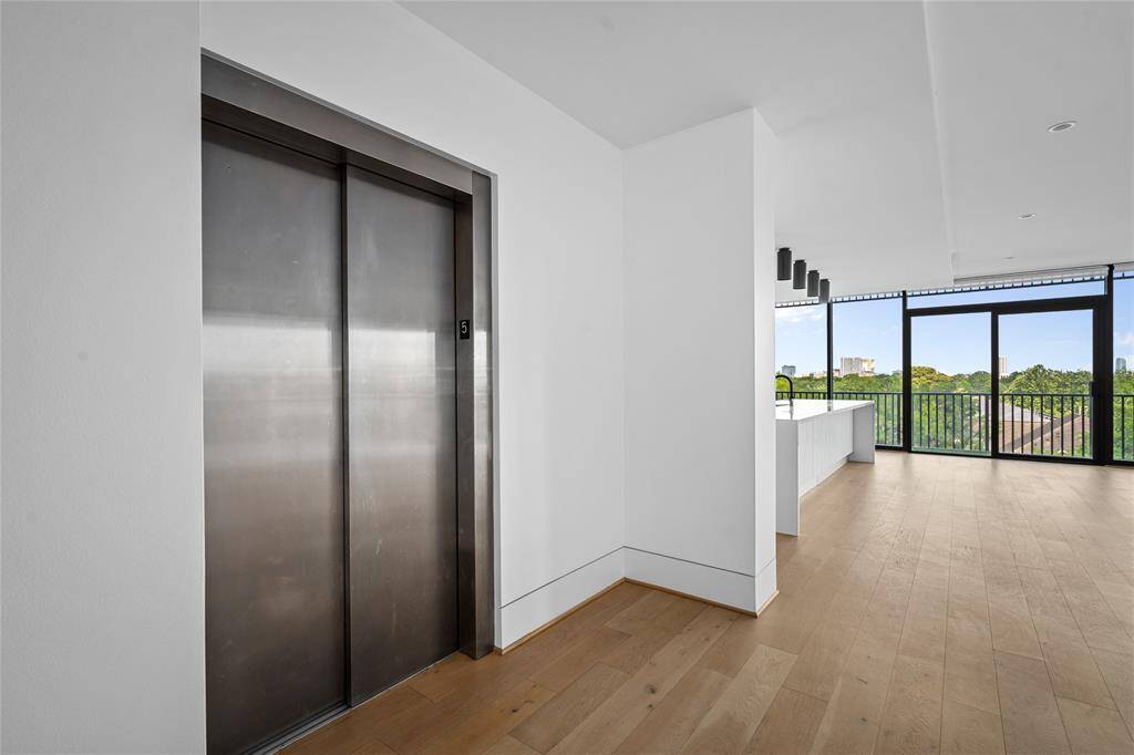 The elevator will take you directly into your new home.