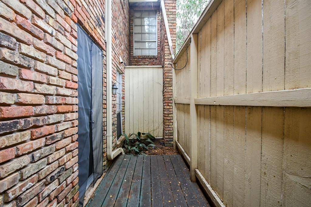 On the other side of the back patio