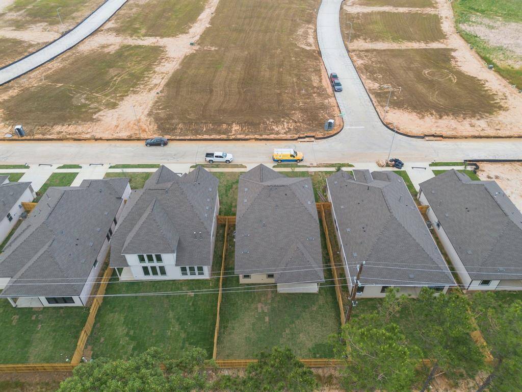This aerial view of your home shows the amazing view of your lot.