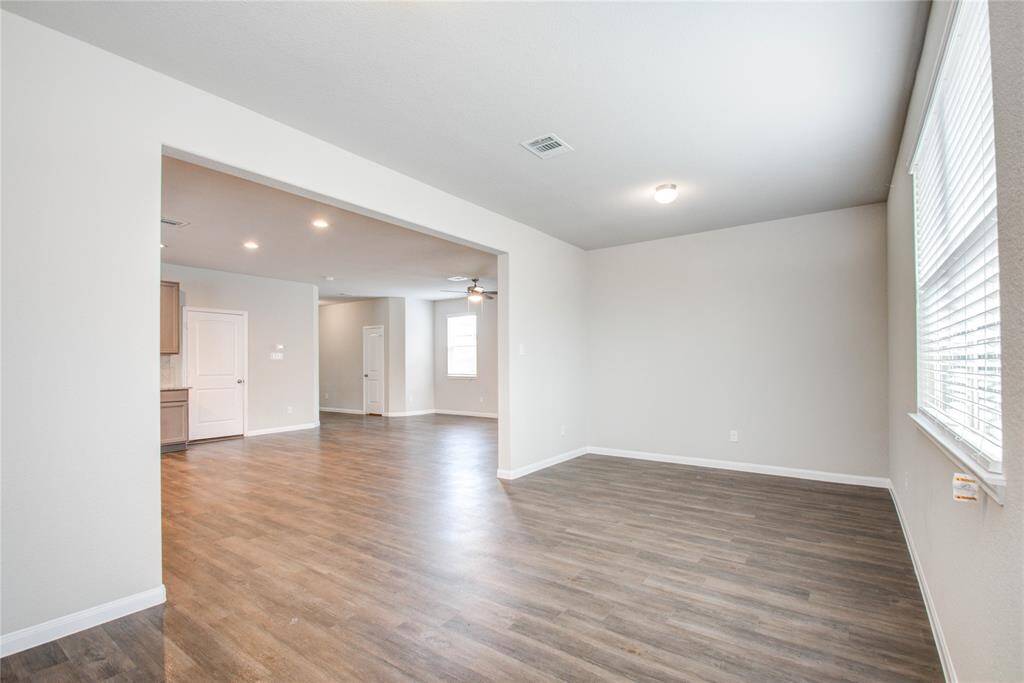 Open concept to keep an eye on family and guests while entertaining or working