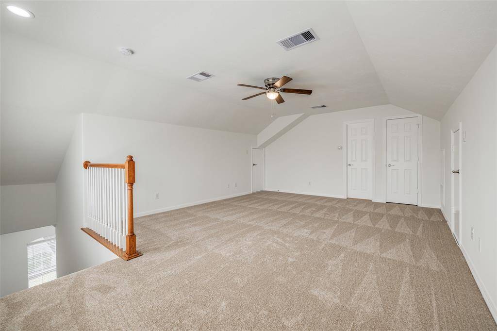 Gameroom/study/bedroom 4 - new carpet, lots of natural light, ceiling fan