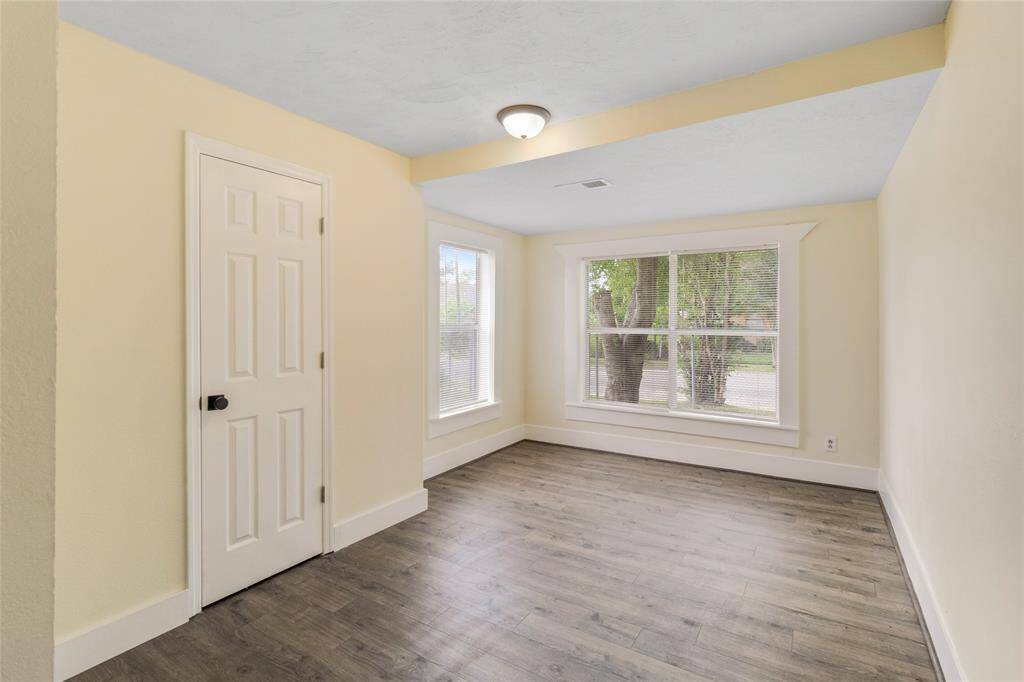 Large bedroom facing the front of the home