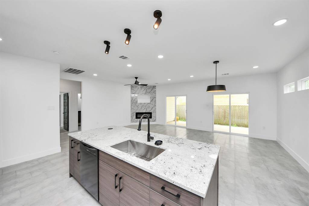 Spacious open concept