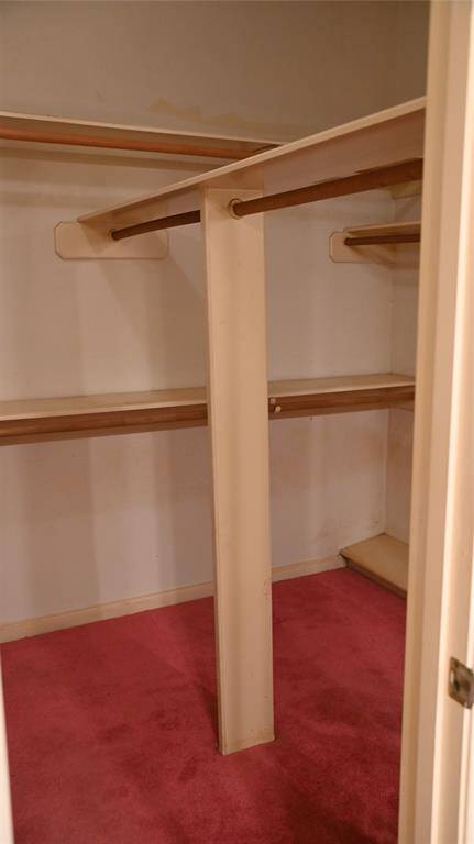 Extended walk in main closet