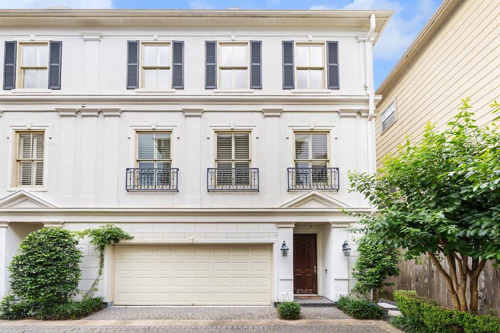 Welcome to 4303 Feagan! This charming two-story home features a classic white exterior with black shutters, a welcoming front porch, and TWO GUEST PARKING SPOTS, and is surrounded by lush landscaping, offering a serene and private setting in a desirable neighborhood. A perfect retreat in the heart of the city!